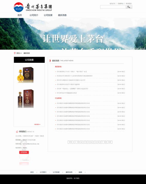 HTML5与HBuilder实战 打造高仿茅台集团网页设计大作业